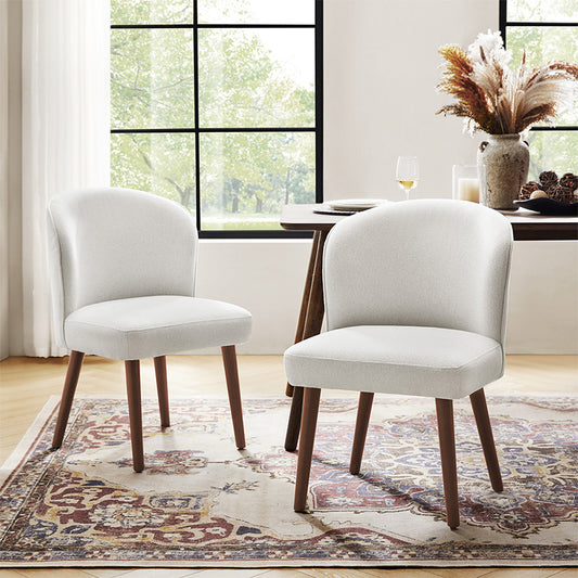 Celeste Mid-century Chaise de salle à manger à support ergonomique