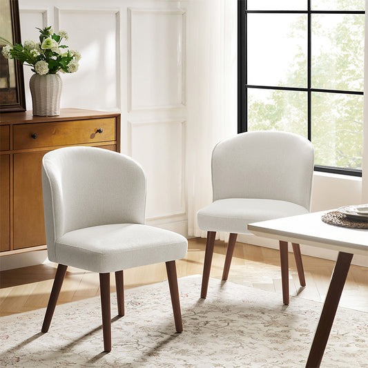 Celeste Mid-century Chaise de salle à manger à support ergonomique