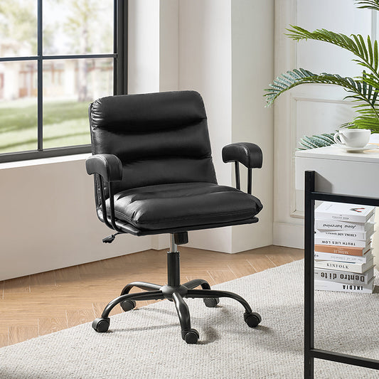 Anselm Chaise de Bureau Moderne en Similicuir