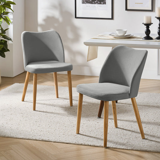 Barbara Chaise de Salle à Manger Rembourrée Moderne du Milieu du Siècle