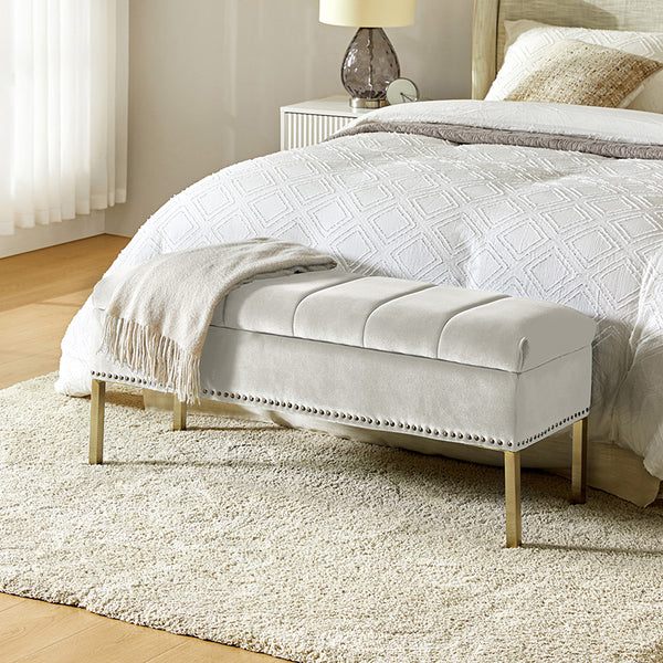 Egmund Banc de rangement Flip Top rembourré