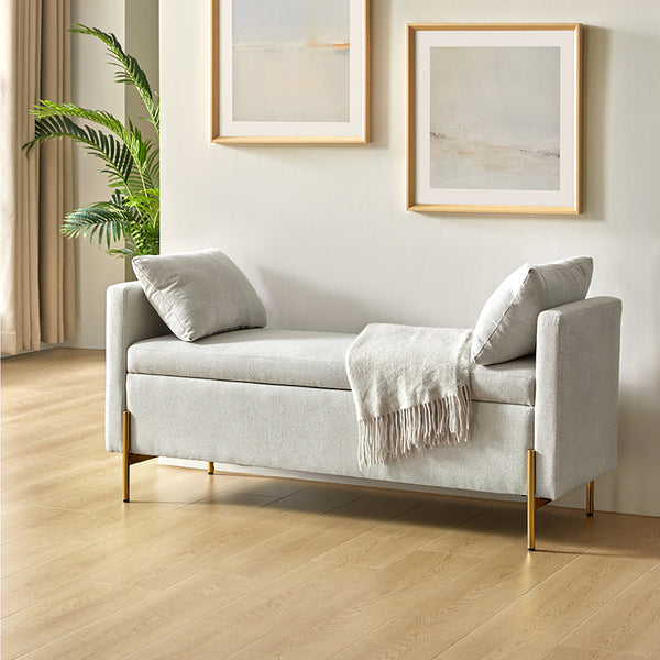 Arvid Flip Top banc de rangement rembourré