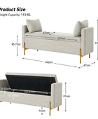 Arvid Flip Top banc de rangement rembourré