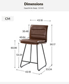 Ensemble de 2 Tabourets Frank Bar et comptoir