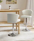 Tabouret de bar pivotant Troy en velours