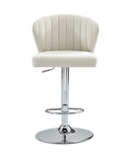 Tabouret de bar pivotant Troy en velours