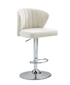 Tabouret de bar pivotant Troy en velours