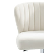 Tabouret de bar pivotant Troy en velours