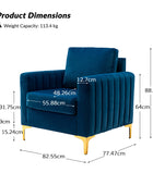 Fauteuil club en velours Didyme