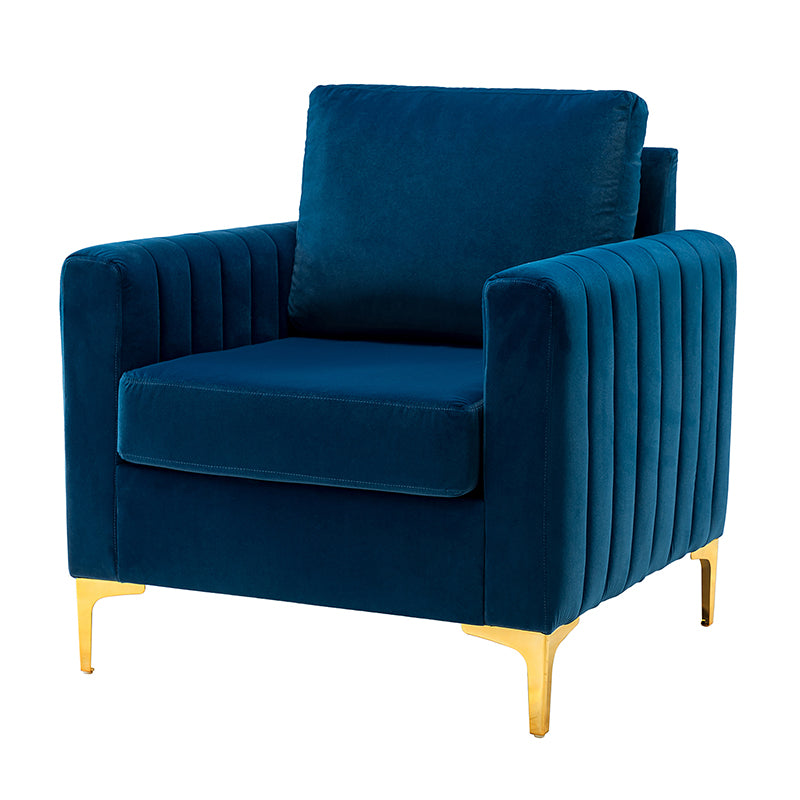 Fauteuil club en velours Didyme