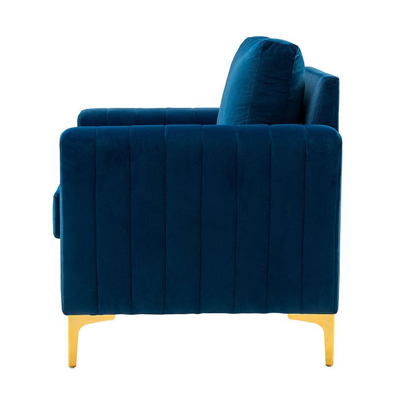 Fauteuil club en velours Didyme