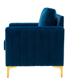 Fauteuil club en velours Didyme