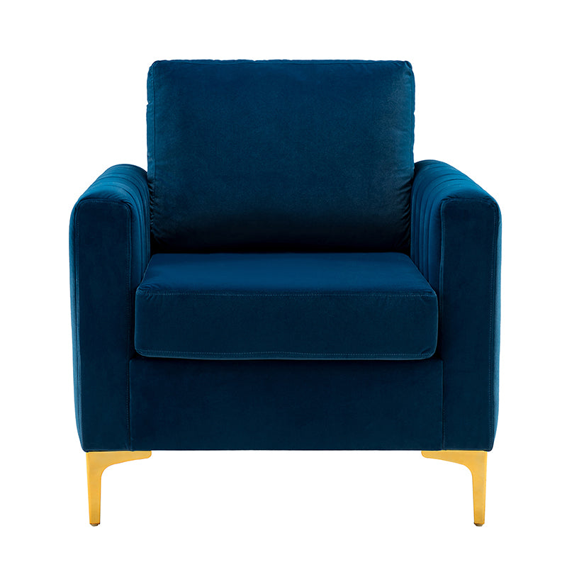 Fauteuil club en velours Didyme