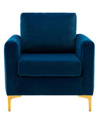 Fauteuil club en velours Didyme