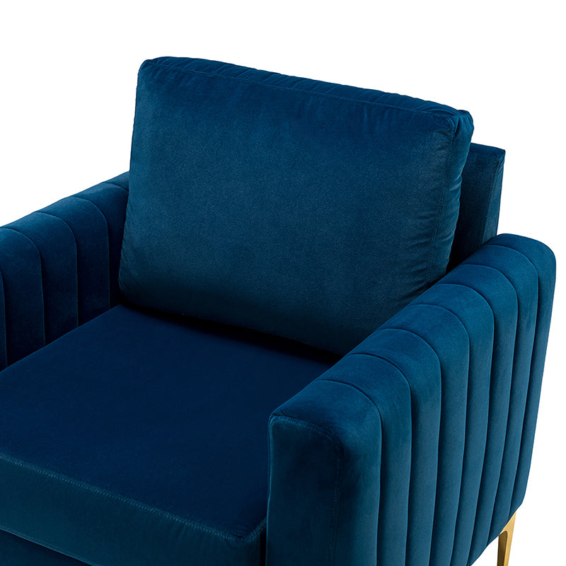 Fauteuil club en velours Didyme