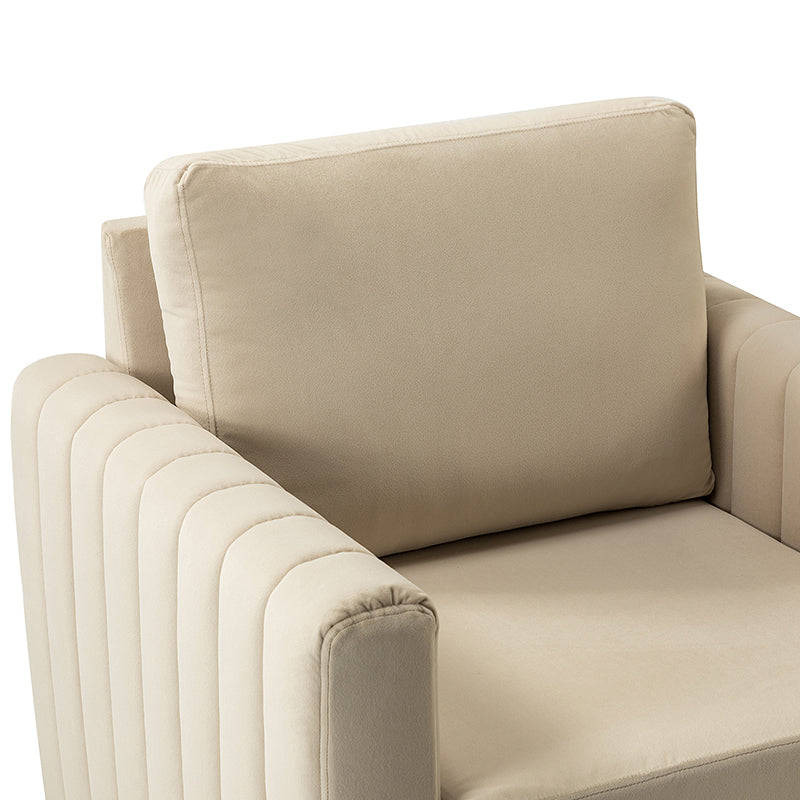 Fauteuil club en velours Didyme