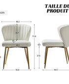 Chaises en velours aruna