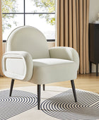 Fauteuil Val Moderne en Velours avec Pieds Métalliques Réglables