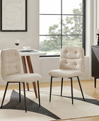 Chaise de Salle à Manger Moderne en Velours Annie (Lot de 2)