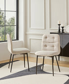 Chaise de Salle à Manger Moderne en Velours Annie (Lot de 2)