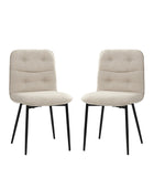 Chaise de Salle à Manger Moderne en Velours Annie (Lot de 2)