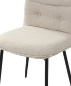 Chaise de Salle à Manger Moderne en Velours Annie (Lot de 2)