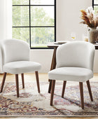 Celeste Mid-century Chaise de salle à manger à support ergonomique