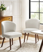 Celeste Mid-century Chaise de salle à manger à support ergonomique