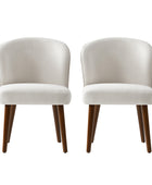 Celeste Mid-century Chaise de salle à manger à support ergonomique