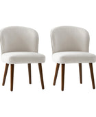 Celeste Mid-century Chaise de salle à manger à support ergonomique