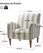 Fauteuil rembourré Quentin