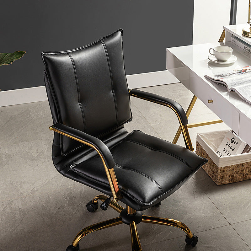 Michele chaise de Travail Pivotante et Réglable en cuir Végétalien