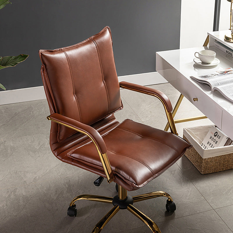 Michele chaise de Travail Pivotante et Réglable en cuir Végétalien