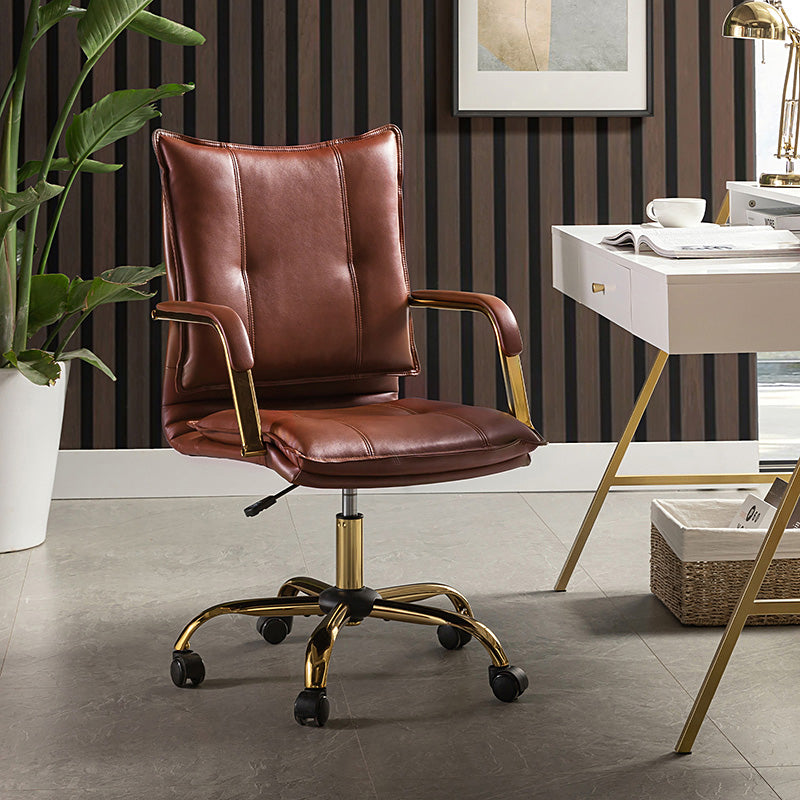 Michele chaise de Travail Pivotante et Réglable en cuir Végétalien