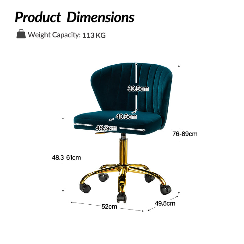 Chandra Chaises de Salle à Manger en Velours avec Pieds en Métal