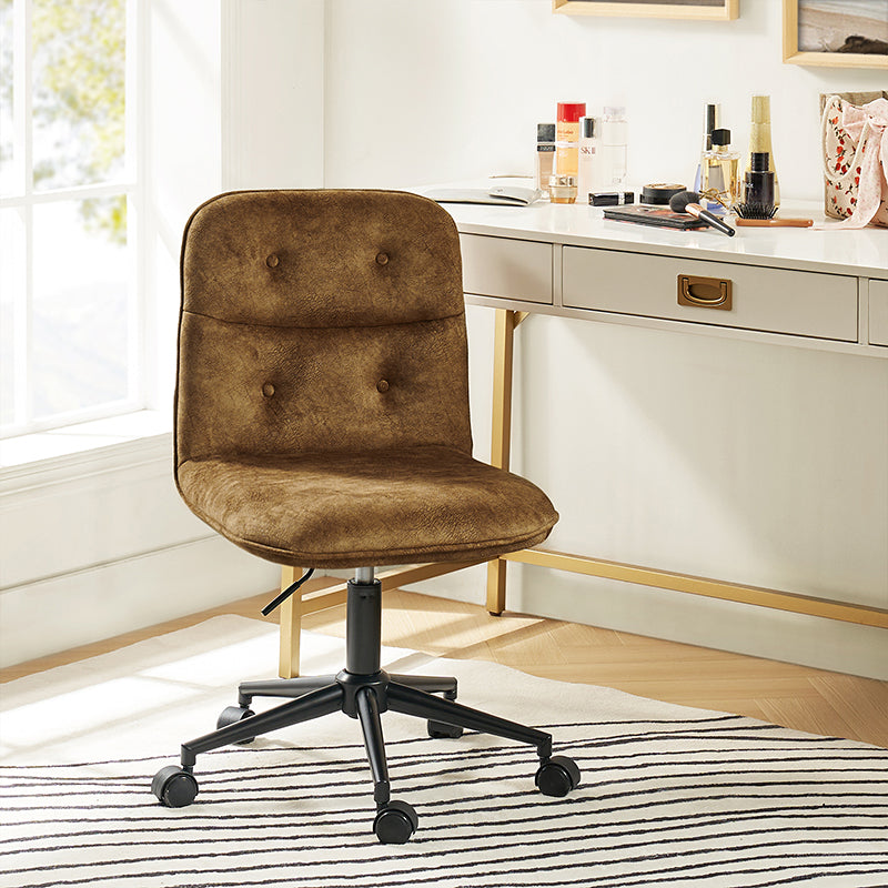 Leonhard Upholstered Swivel Task Chair avec hauteur et roues réglables