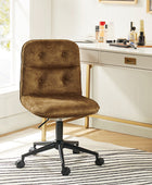 Leonhard Upholstered Swivel Task Chair avec hauteur et roues réglables