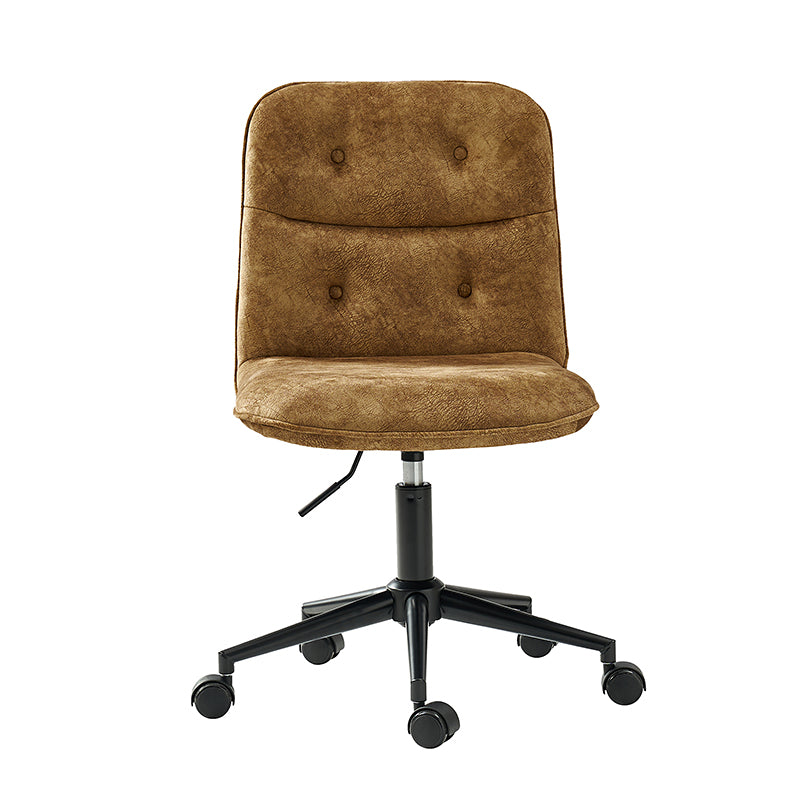 Leonhard Upholstered Swivel Task Chair avec hauteur et roues réglables