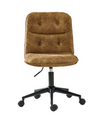 Leonhard Upholstered Swivel Task Chair avec hauteur et roues réglables