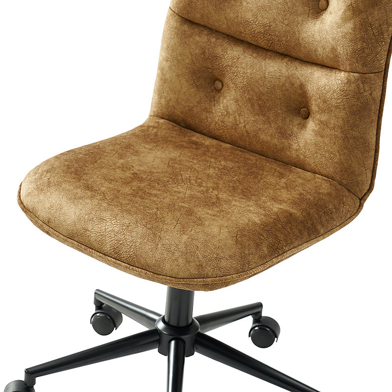 Leonhard Upholstered Swivel Task Chair avec hauteur et roues réglables