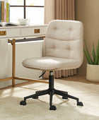 Leonhard Upholstered Swivel Task Chair avec hauteur et roues réglables