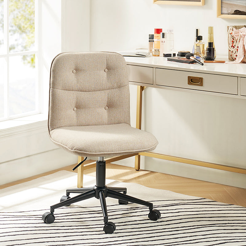 Leonhard Upholstered Swivel Task Chair avec hauteur et roues réglables