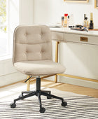 Leonhard Upholstered Swivel Task Chair avec hauteur et roues réglables