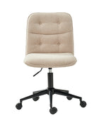 Leonhard Upholstered Swivel Task Chair avec hauteur et roues réglables