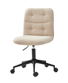 Leonhard Upholstered Swivel Task Chair avec hauteur et roues réglables