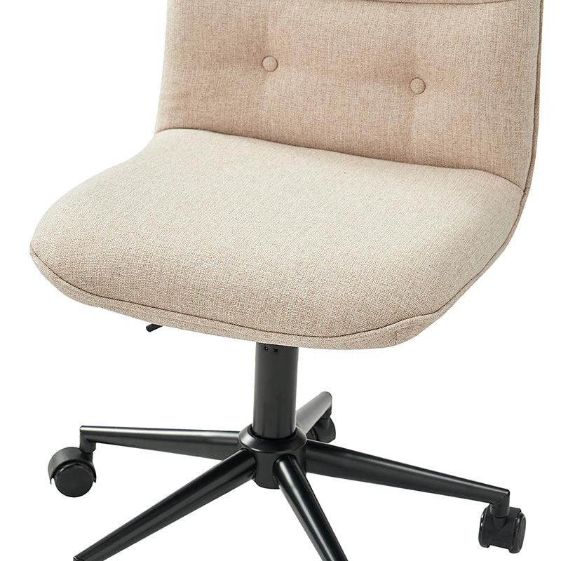 Leonhard Upholstered Swivel Task Chair avec hauteur et roues réglables