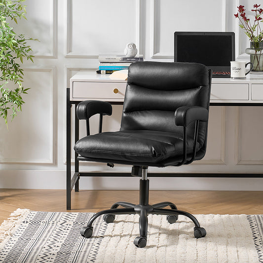 Anselm Chaise de Bureau Moderne en Similicuir