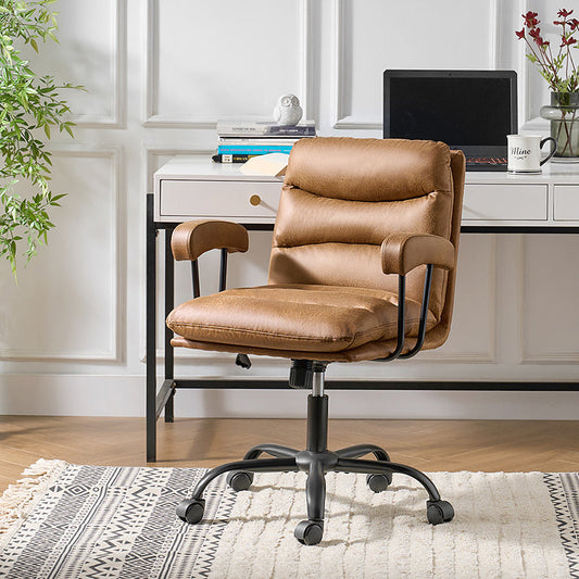 Anselm Chaise de Bureau Moderne en Similicuir