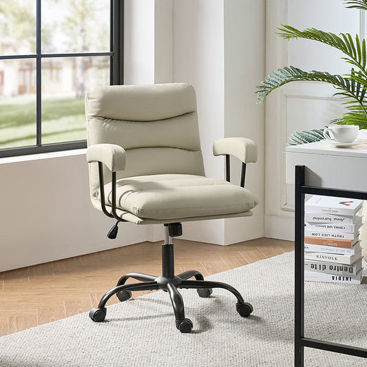 Anselm Chaise de Bureau Moderne en Similicuir