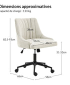 Sebastian Chaise de bureau à hauteur réglable et à confort épuré